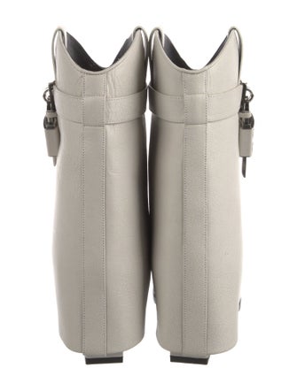 Givenchy Leather Lasercut Accents Combat Boots