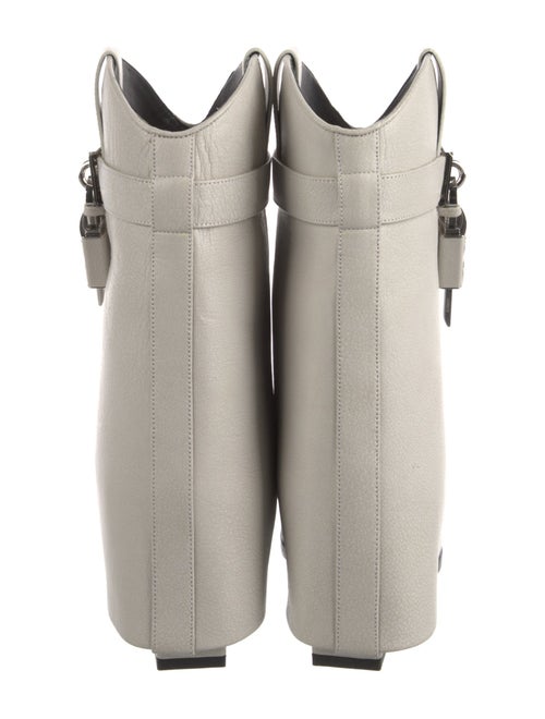 Givenchy Leather Lasercut Accents Combat Boots