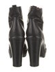 Givenchy Leather Chain-Link Accents Lace-Up Boots