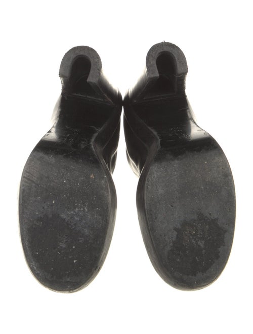 Givenchy Leather Chain-Link Accents Lace-Up Boots