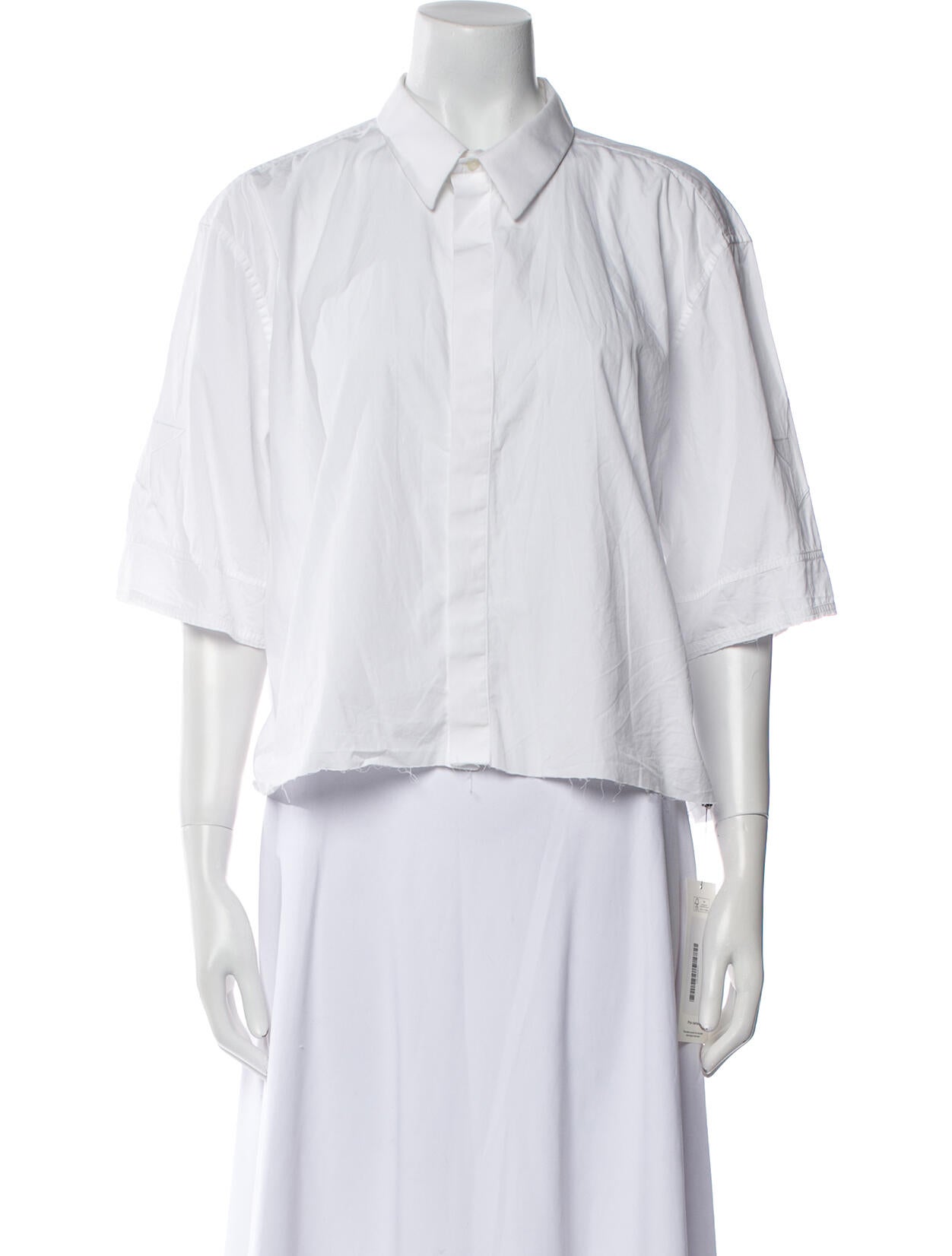 Givenchy Three-Quarter Sleeve Button-Up Top