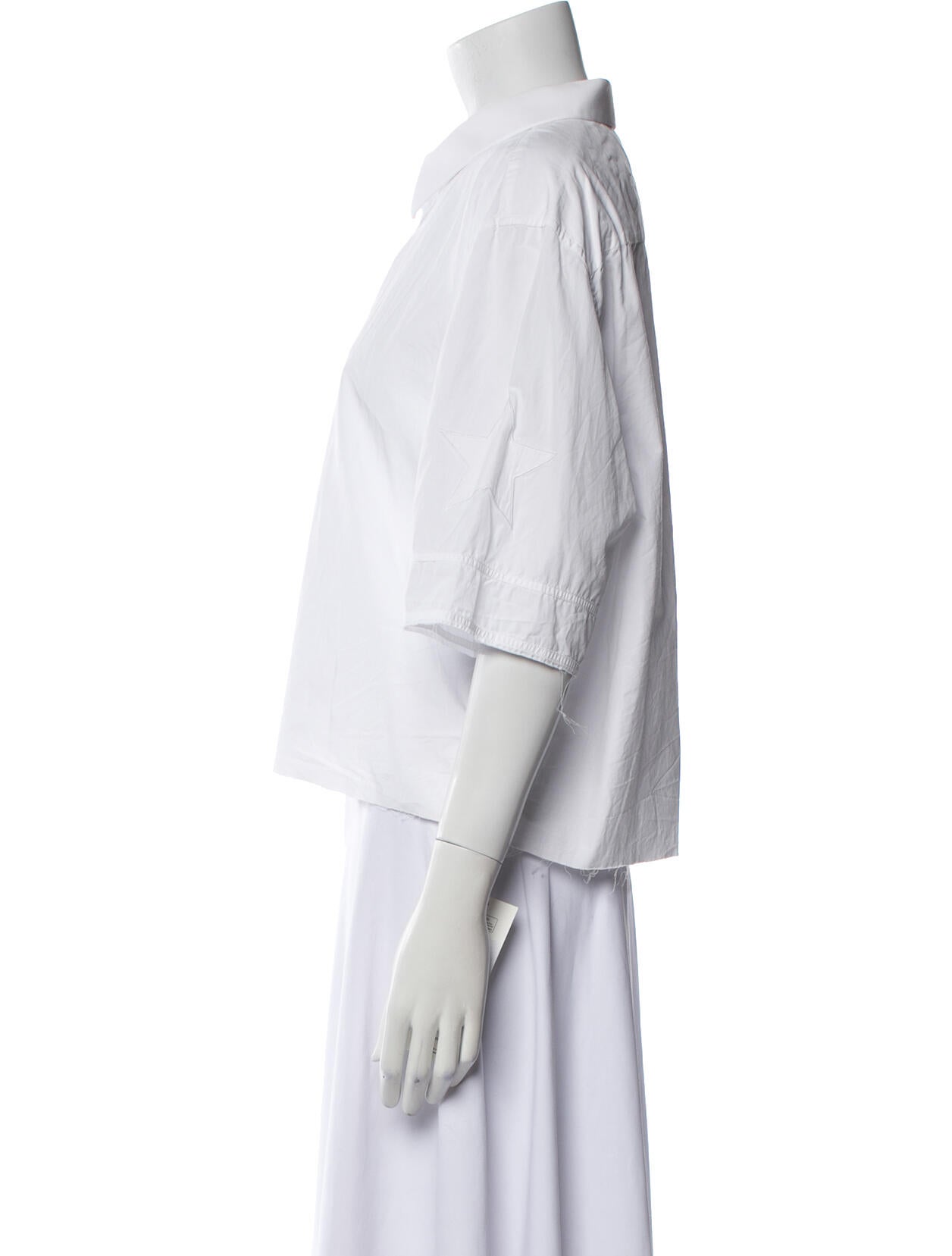 Givenchy Three-Quarter Sleeve Button-Up Top