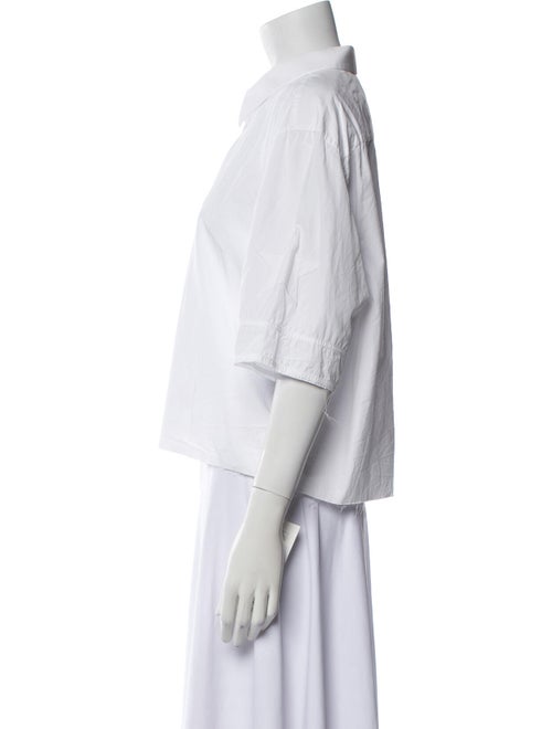 Givenchy Three-Quarter Sleeve Button-Up Top