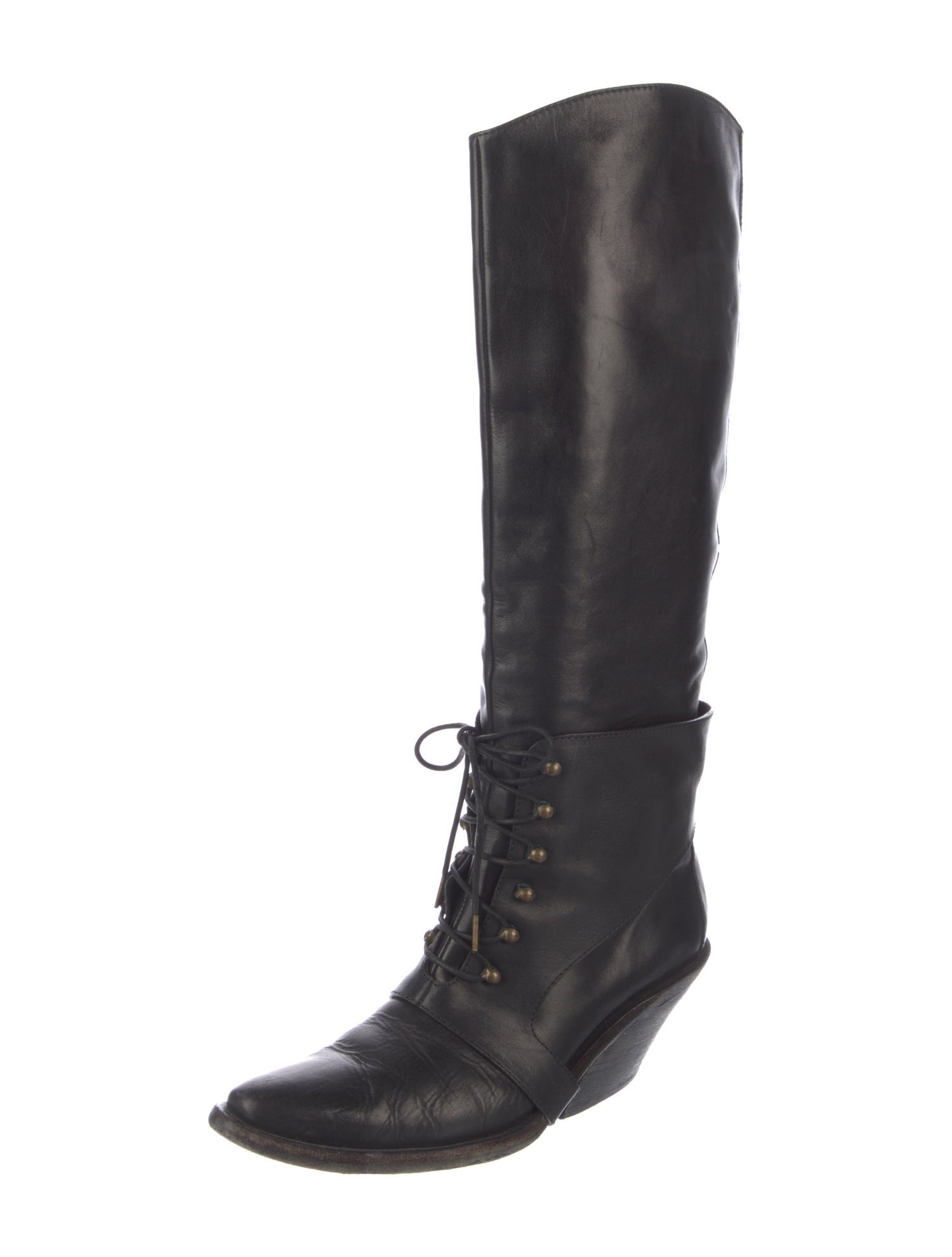 Givenchy Leather Lace-Up Boots