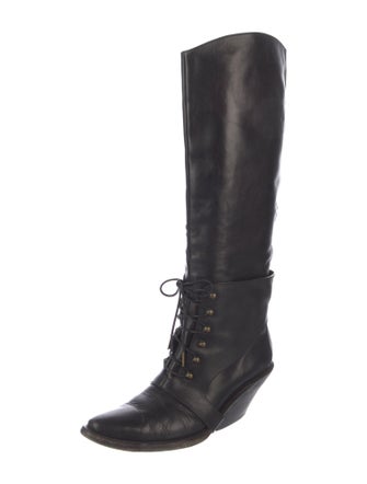 Givenchy Leather Lace-Up Boots