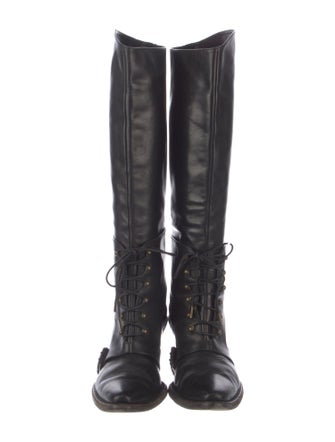 Givenchy Leather Lace-Up Boots
