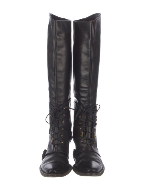 Givenchy Leather Lace-Up Boots