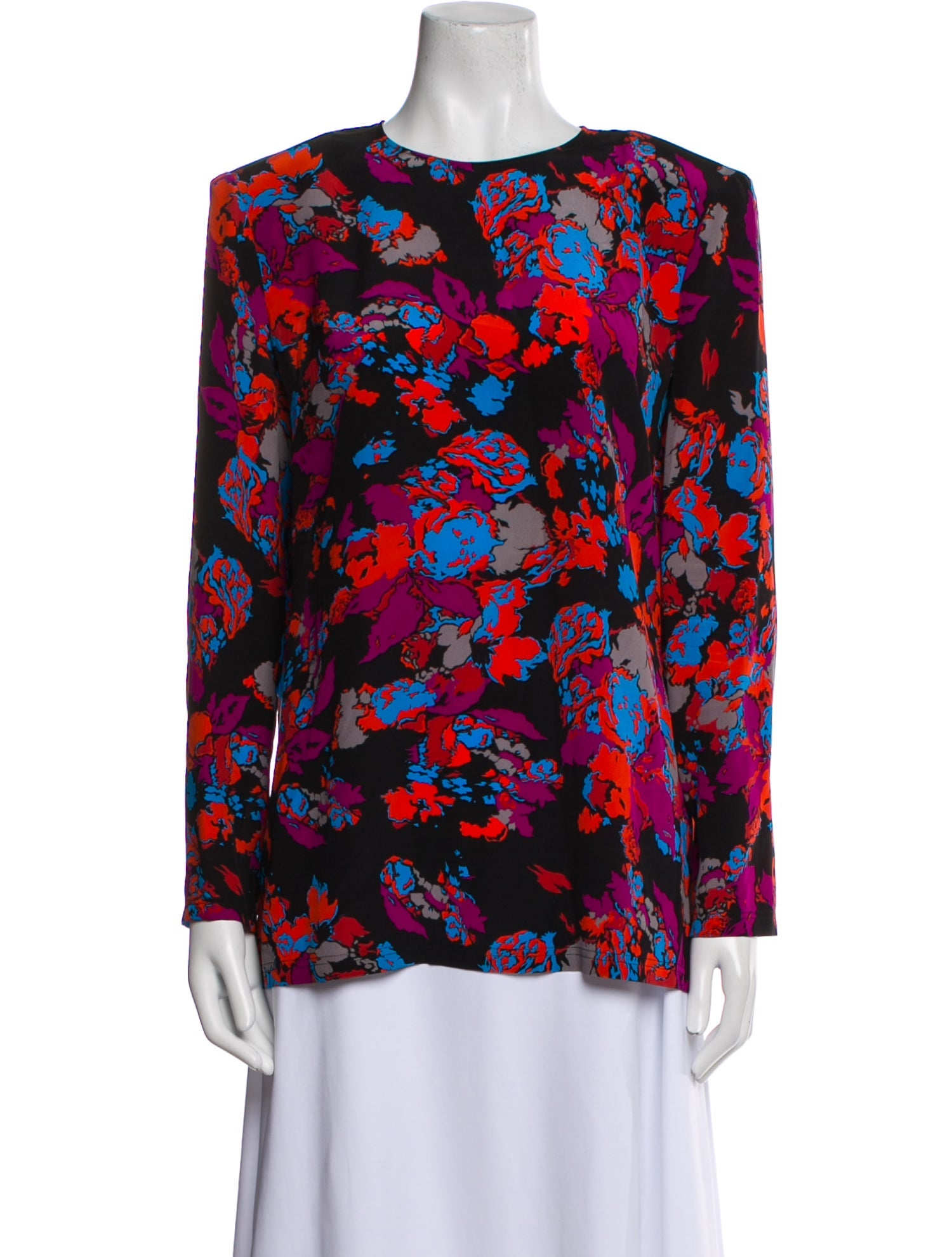 Givenchy Silk Floral Print Blouse