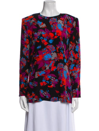 Givenchy Silk Floral Print Blouse