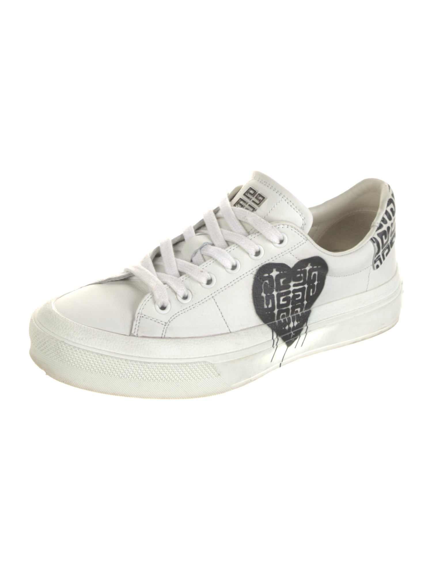 Givenchy Leather Graphic Print Sneakers