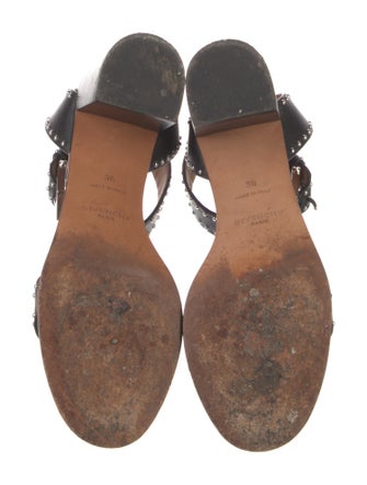 Givenchy Leather Studded Accents Sandals