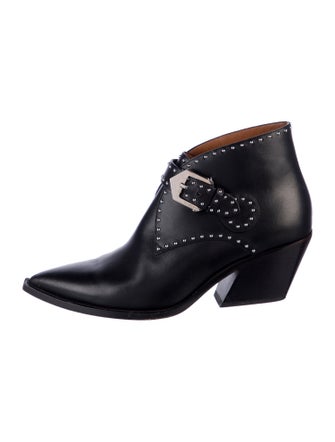 Givenchy Leather Studded Accents Western Boots