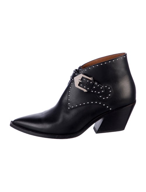 Givenchy Leather Studded Accents Western Boots