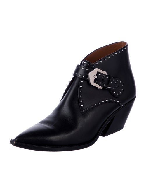 Givenchy Leather Studded Accents Western Boots