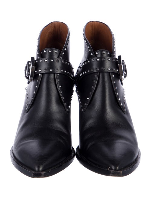Givenchy Leather Studded Accents Western Boots