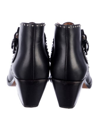Givenchy Leather Studded Accents Western Boots