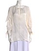Givenchy Silk Tie Neck Blouse