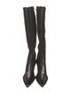 Givenchy Nylon Animal Print Lace-Up Boots