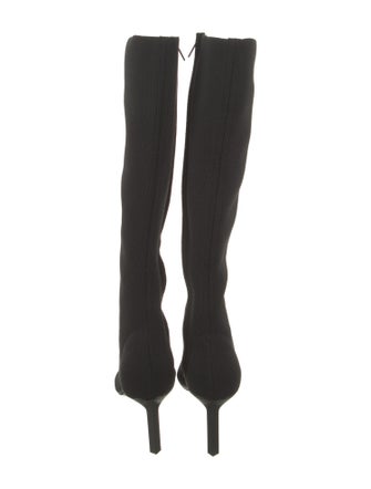 Givenchy Nylon Animal Print Lace-Up Boots