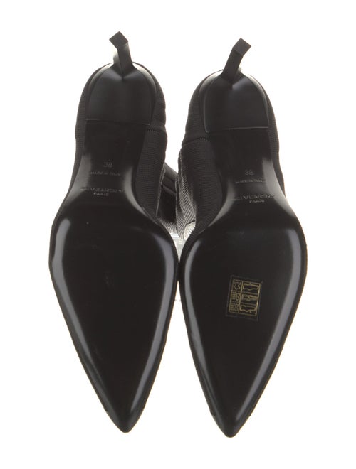 Givenchy Nylon Animal Print Lace-Up Boots