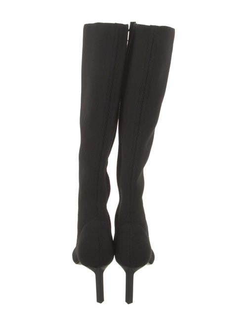 Givenchy Nylon Animal Print Lace-Up Boots