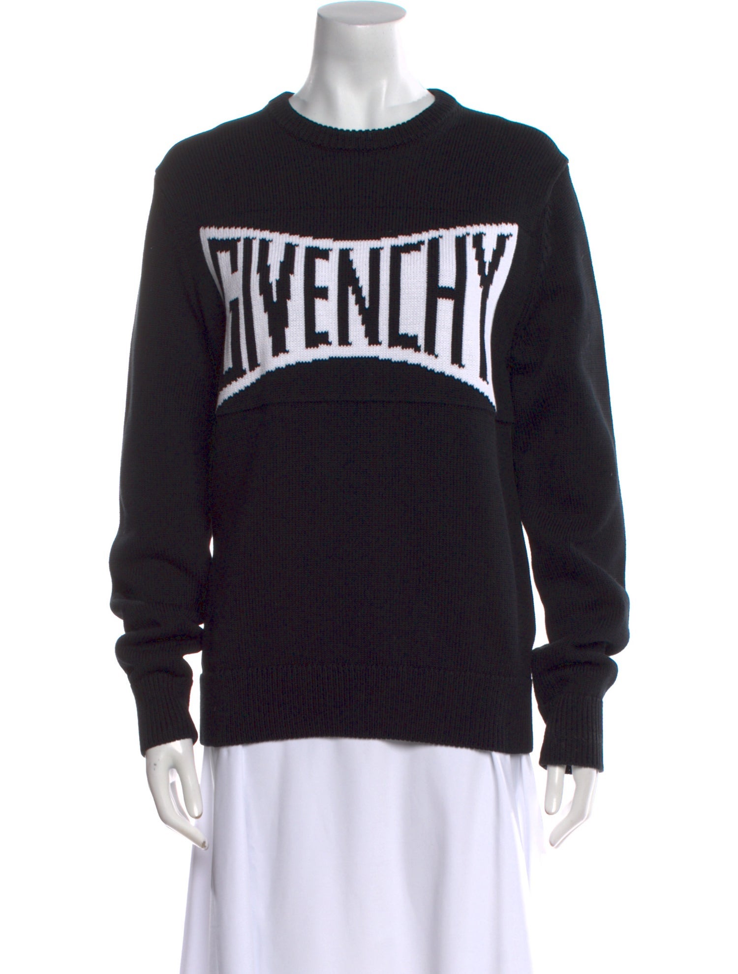 Givenchy Graphic Print Crew Neck Sweater