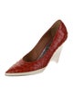 Givenchy Python Leather Trim Embellishment Pumps