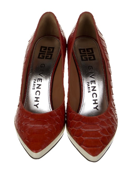Givenchy Python Leather Trim Embellishment Pumps
