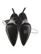 Givenchy Nylon Leather Trim Embellishment Lace-Up Boots