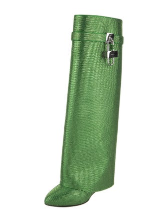 Givenchy Satin Animal Print Rain Boots