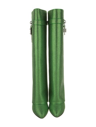 Givenchy Satin Animal Print Rain Boots