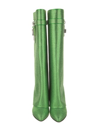 Givenchy Satin Animal Print Rain Boots