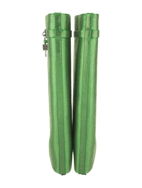 Givenchy Satin Animal Print Rain Boots