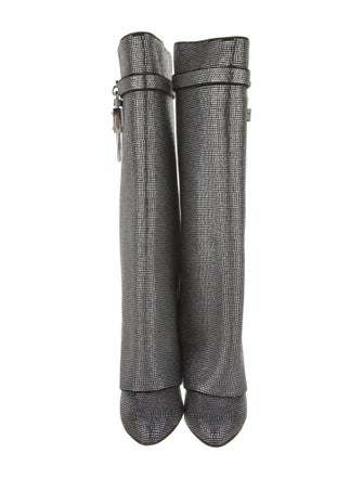 Givenchy Satin Animal Print Rain Boots