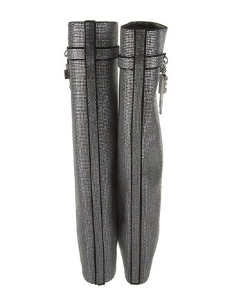 Givenchy Satin Animal Print Rain Boots