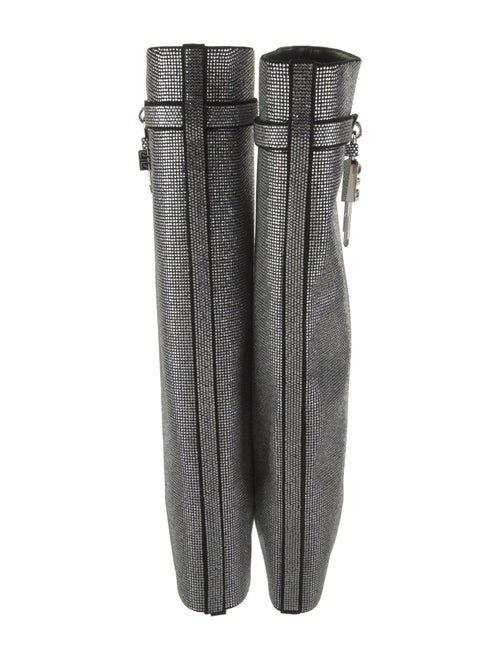 Givenchy Satin Animal Print Rain Boots