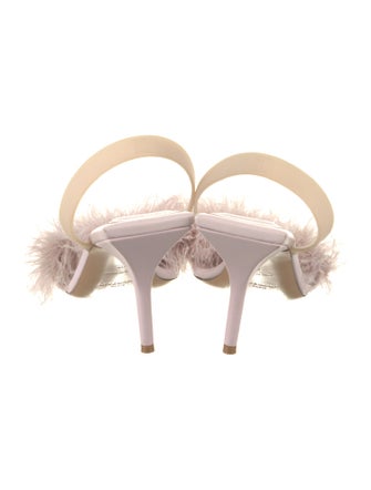 Givenchy Leather Colorblock Pattern Slingback Sandals