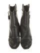 Givenchy Leather Embroidered Accent Western Boots