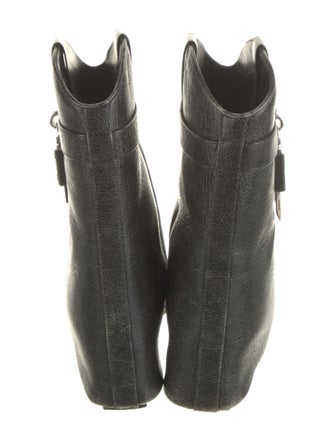 Givenchy Leather Embroidered Accent Western Boots