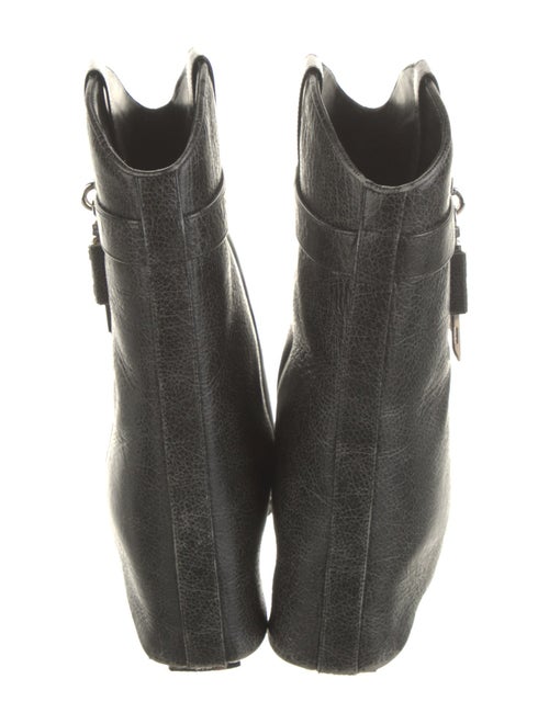 Givenchy Leather Embroidered Accent Western Boots