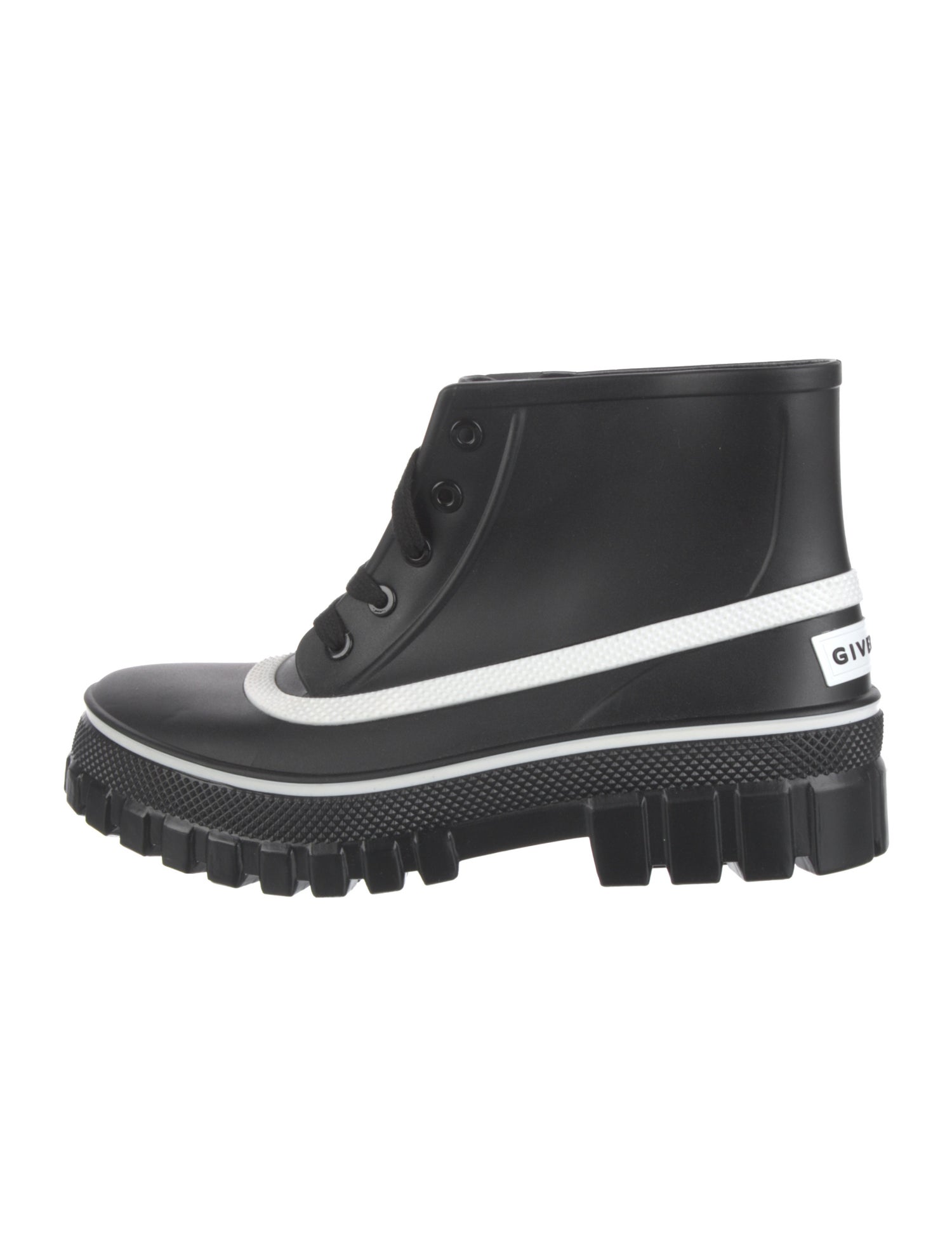 Givenchy Rubber Colorblock Pattern Rain Boots