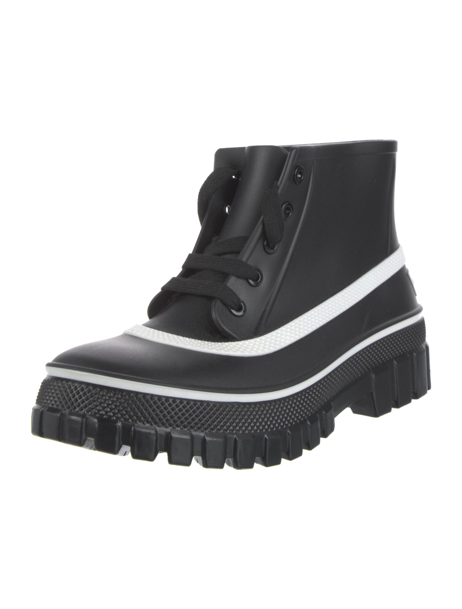 Givenchy Rubber Colorblock Pattern Rain Boots
