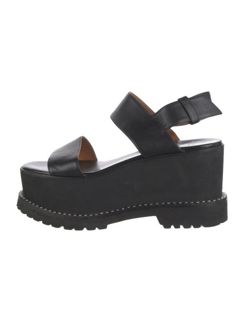 Givenchy Leather Studded Accents Slingback Sandals