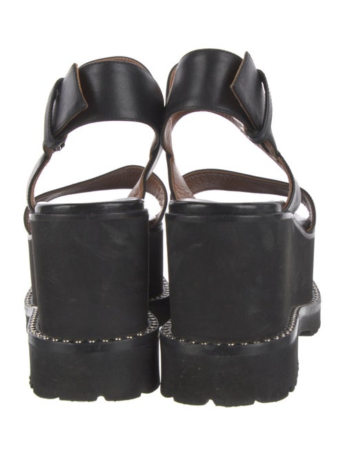 Givenchy Leather Studded Accents Slingback Sandals