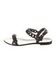 Givenchy Rubber Chain-Link Accents Slingback Sandals