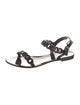 Givenchy Rubber Chain-Link Accents Slingback Sandals
