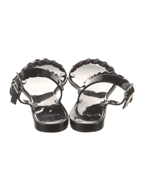 Givenchy Rubber Chain-Link Accents Slingback Sandals