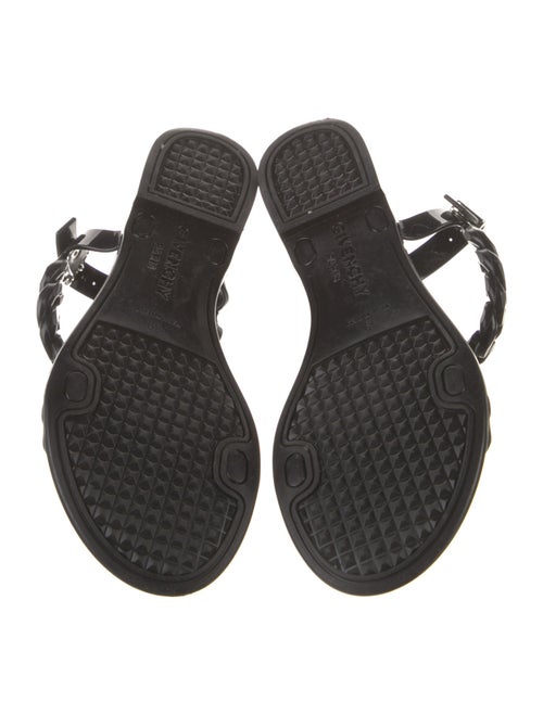 Givenchy Rubber Chain-Link Accents Slingback Sandals