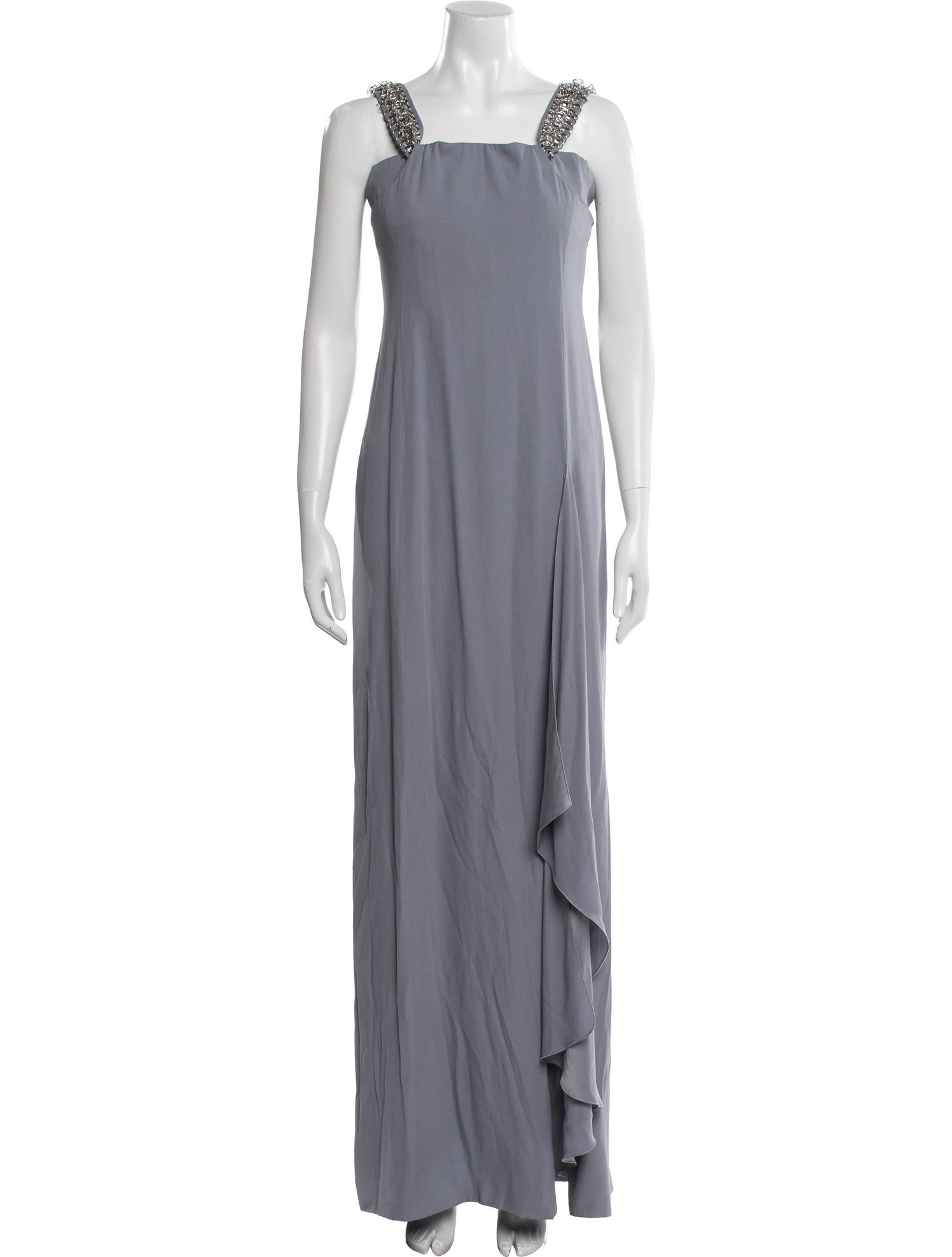 Givenchy Square Neckline Long Dress