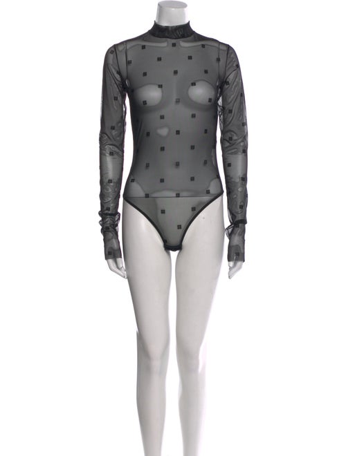 Givenchy Printed Mock Neck Bodysuit